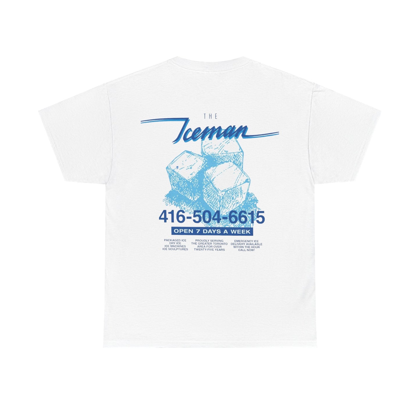 ICEMAN Blue Graphic White Tee