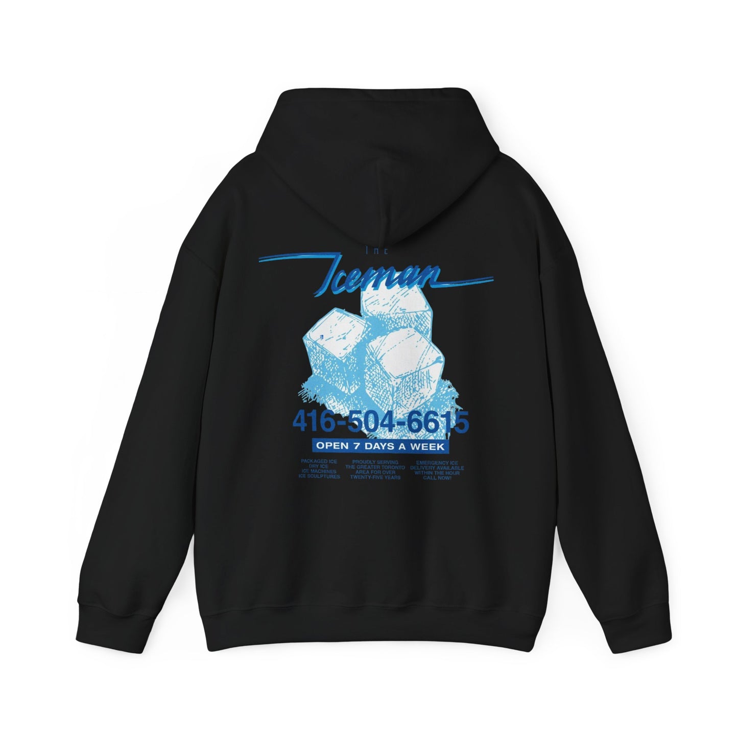 Drake Iceman Merch - Blue Iceman Black Hoodie