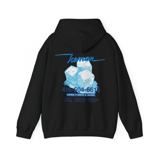 Drake Iceman Merch - Blue Iceman Black Hoodie
