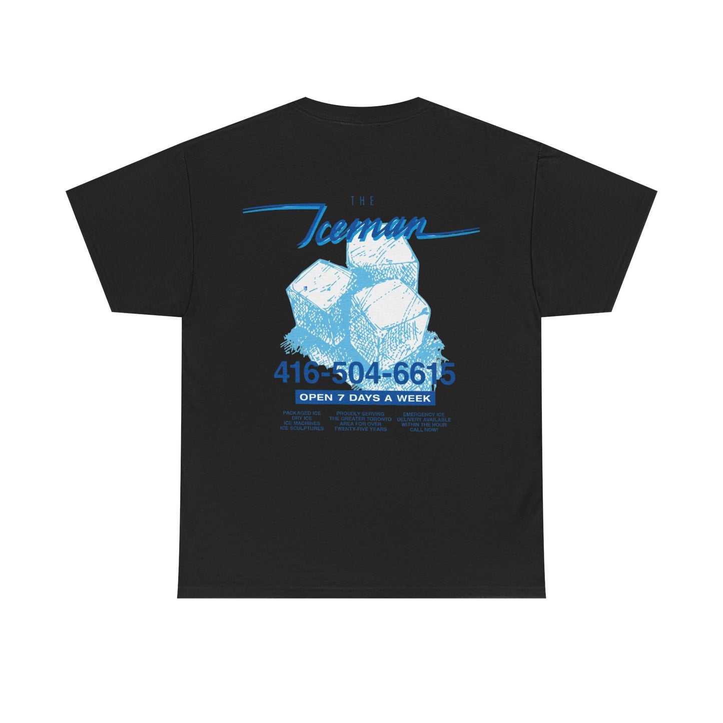 Drake Iceman Merch - Blue Iceman Black Tee