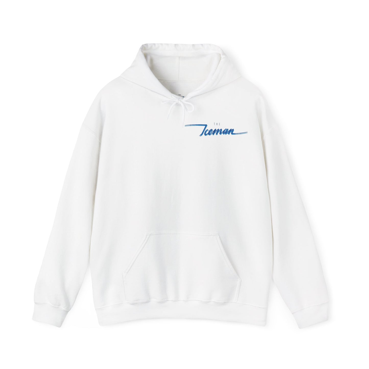 ICEMAN Blue Graphic White Hoodie